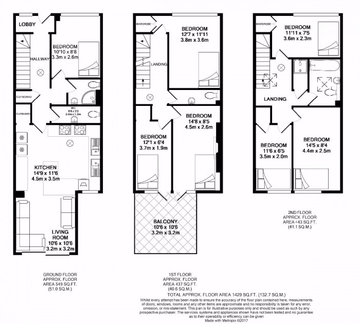 Floorplan for 7 Bed Student House - Wincheap