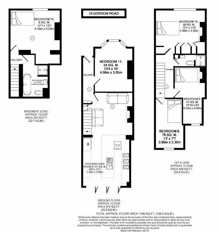 Floorplan for Gordon Road