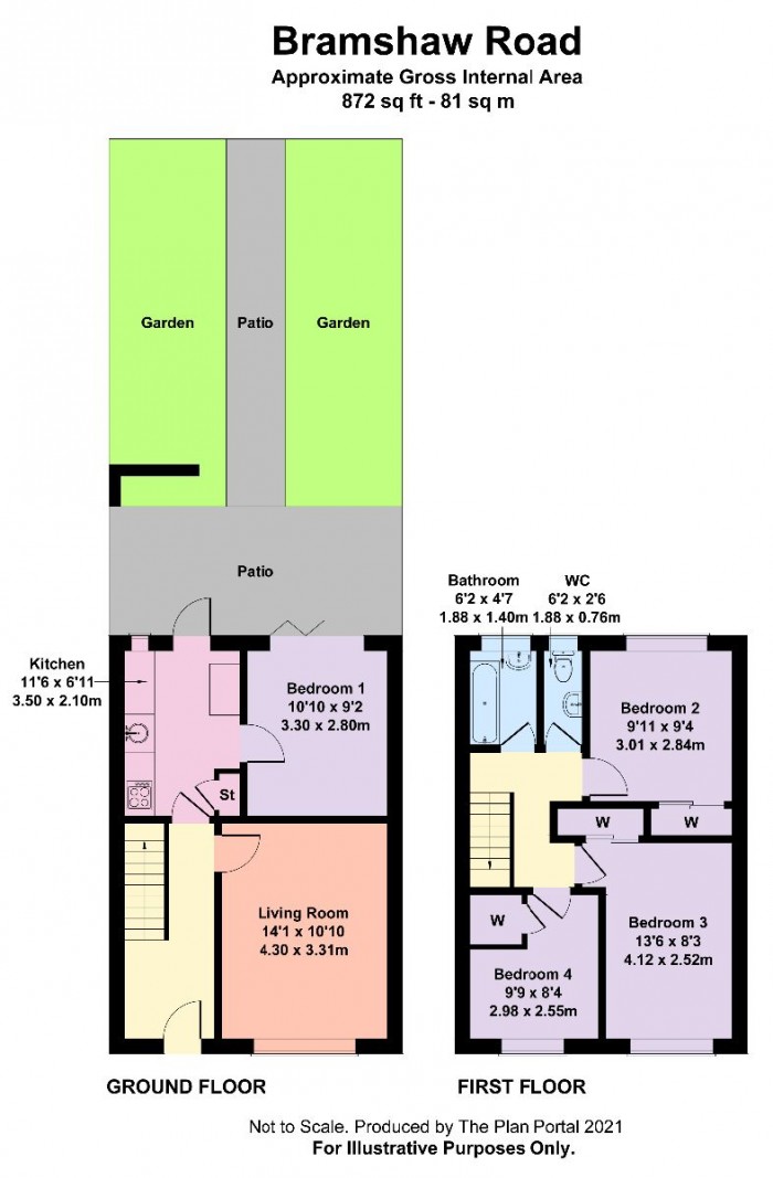 Floorplan for Bramshaw Road, Canterbury
