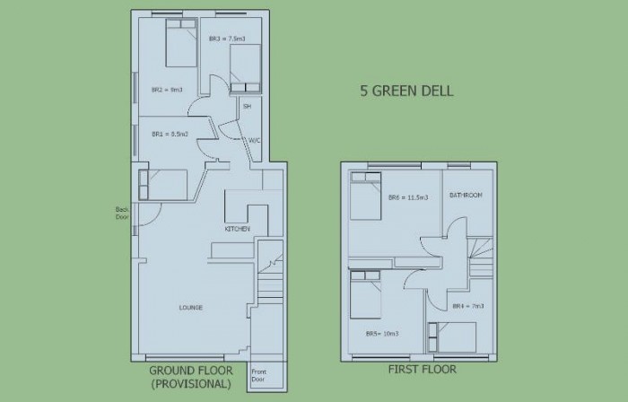 Floorplan for Green Dell, Canterbury