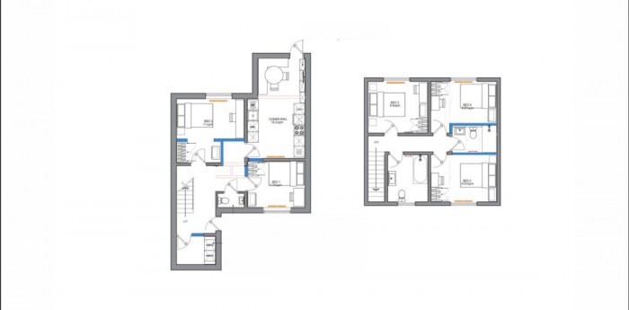 Floorplan for 5 Bed Student Home - 48 Downs Road, Canterbury