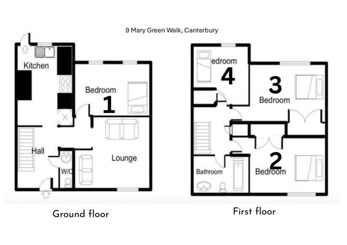 Floorplan for Mary Green Walk, Canterbury
